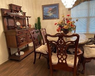 Chippendale Style Dining Chairs - set of 6