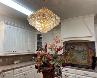 Vienna Full Spectrum Essa 20" Wide Gold - Crystal Pendant