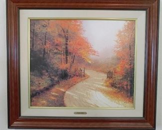 Autumn Lane by Thomas Kinkade