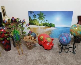 Metal Art Peacock, Turkey, Pig