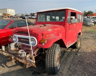 #325 • 1972 Toyota Land Cruiser Vin FJ40116306
Plate:  2APM763
Doc Fee:  $70
Non Op:  $59

Note
sold on application for duplicate title, salvage vehicle