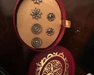 new in box chicos  set of stud earrings 