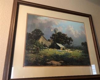 good sized framed windberg