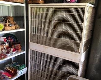  metal bird/rabbit  cages and stuff  like that 