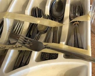 mid century set of flatware  