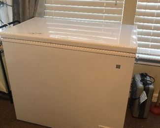GE small chest freezer -works fine- it may come with deer fajitas in it !!!