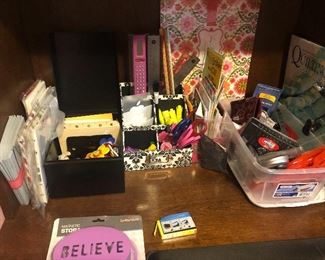 office supplies all over this place  could not fit them all in one place 
