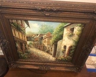 ornate framed  original  