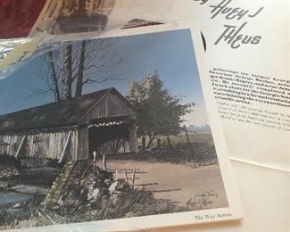 signed set of prints by huey theus  comes in a set 