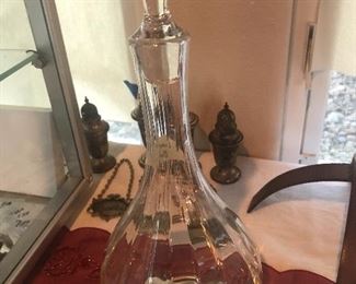 baccarat  tall decanter  