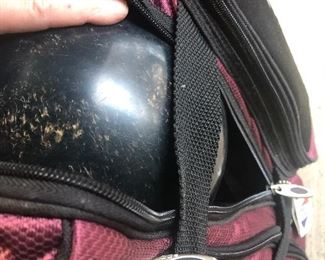  pair of custom bowling balls and a way cool case for them