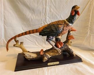 Leonardo Collection Pheasant on a Log