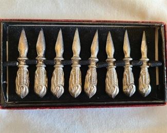 Sterling Silver Corn on the Cob Holders - (8 total)