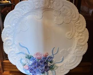 Fitz and Floyd Victorian Lace Canape Plate