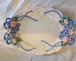 Fitz and Floyd Victorian Easter Oval Tray