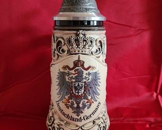 Deutschland Eagle Beer Stein w/ lid - LIMITED EDITION Made in Germany