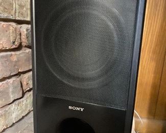 Sony Sub-Woofer (portion of an entire home interior surround sound system)  