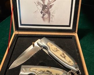 VINTAGE Kevin R Bryant Military Serrated Blade Edge Stainless Knife Set
