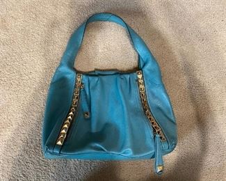 Turquoise Soft Leather hanbag