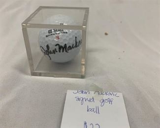 John Mackovic Signed Golf Ball. Why not !