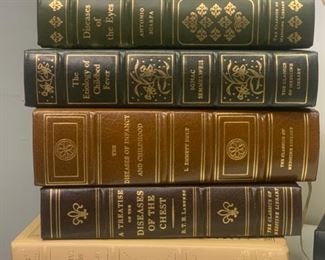 Lots of Easton Press and Franklin Press gilded books. Medical and Fiction.