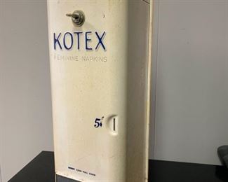 KOTEX 5c vending machine.