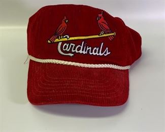 Fresh corduroy Cardinals Hat. Vintage 80's