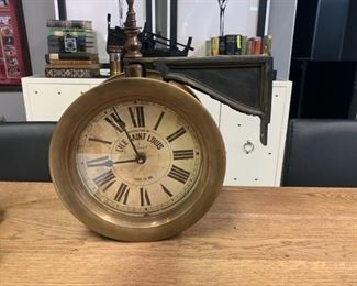 Pub Clock. About 16" Diameter.