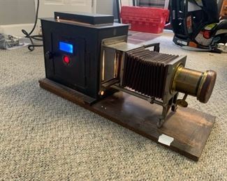 Erker Bros. Magic Lantern w/ B&L Petzval Lens