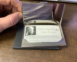Frank Lloyd Wright Business Card Holder.