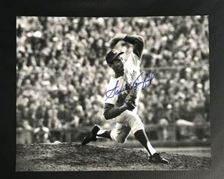 Signed Sandy Koufax Picture with Certificate of Authenticity: