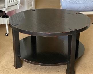 36"Diameter Golden Triangle Cocktail Table. Measures 20"H. 