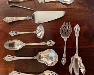 Vintage Lunt Sterling Silver Eloquence serving pieces. 93 pieces in total. Photo 2 of 2