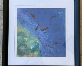Koi Pond Framed Art. Photo 2 of 2