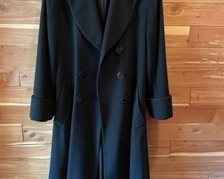Vintage Christian Dior Long Cashmere Coat. Size 4. Photo 1 of 3