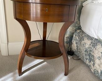 Diebold Side Table - 2 available. Measures 30" H x 35" D.