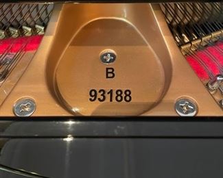 AVAILABLE FOR PRESALE! 2009 Mason & Hamlin Piano Model B. 5'4" Traditional Ebony High Glass Finish Serial #93188. Measures 5' 4" x 57.22. Maple. Photo 8 of 8