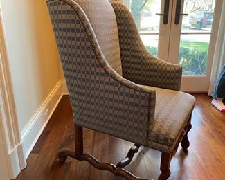 AVAILABLE FOR PRESALE! ($1,200 Each + 20% Markup) Formations arm chair - 2 available. Jim Thompson squares fabric. Photo 2 of 2