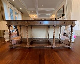 AVAILABLE FOR PRESALE! ($1,000 + 20% MARKUP) Panache Custom Barona Console Table. Measures 65" W x 24" W x 29" H. Photo 1 of 3