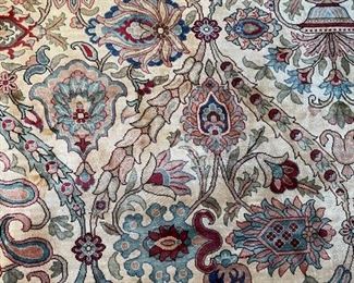 AVAILABLE FOR PRESALE! ($3,000 + 20% MARKUP) Silk Rug. Measures 9'4" W x 13' 3" L. Photo 3 of 3