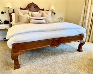 AVAILABLE FOR PRESALE! ($6,000 + 20% MARKUP) Michael Taylor Italian King bed. Photo 2 of 4