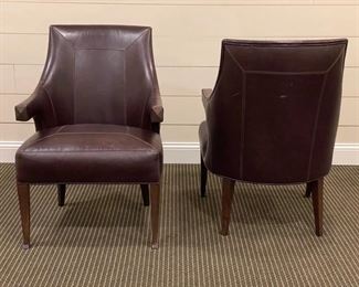 AVAILABLE FOR PRESALE! ($2,500 + 20% MARKUP) William Spitzer Andrea Arbus leather chairs. Photo 2 of 2.