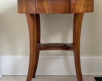 Side table with marquetry top. Photo 1 of 2. 