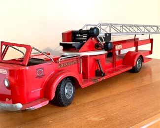 $100.00 Vintage ladder truck, 33W 7H.