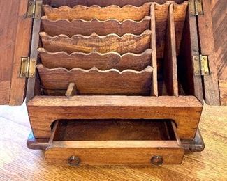 Inside view of letter holder...