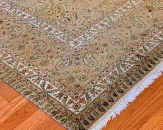 $400.00 Knotted wool rug, 8 x 10.