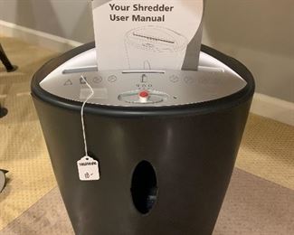 $18.00 Paper shredder, 12.5W 18H.