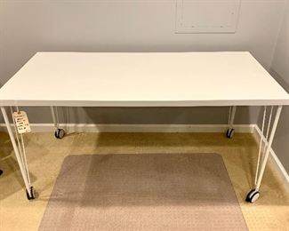 $60.00 Linnmon/Krille table by Ikea (retails for $90.00), 59W 29D 28H.