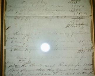 Extensive slave Document from Adams county 1830's