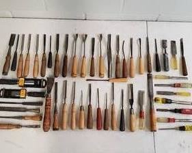 Large Wood Working Hand Tools Lot